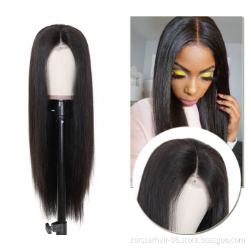 Wholesale Peruvian Hair Swiss HD Full Lace Frontal Wig For Black Women 100% Raw Virgin Cuticle Aligned Human Hair Lace Front Wig
